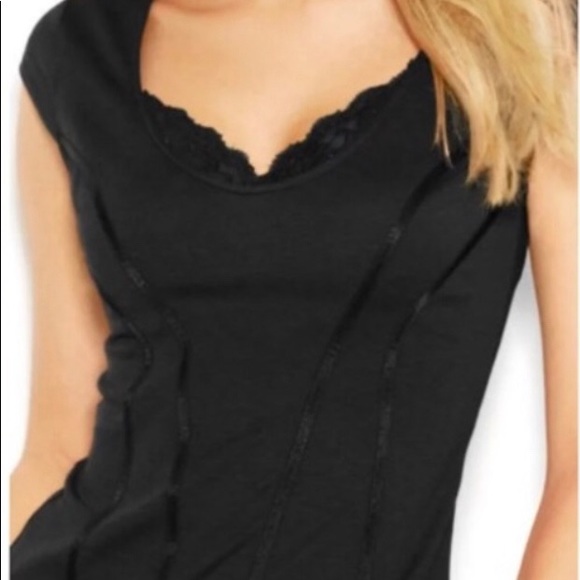 Guess Leather Lined Blouse - Picture 2 of 9